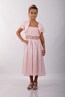 Платье для девочки розовые буфы