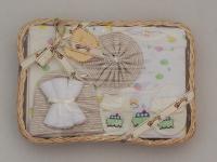 Подарочный набор для новорожденных в корзине